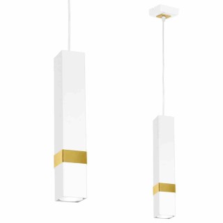 Lampa wisząca VIDAR WHITE/GOLD 1xGU10 MLP6275