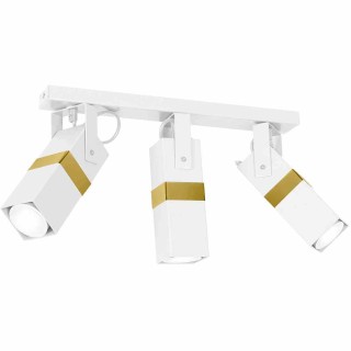 Lampa sufitowa VIDAR WHITE/GOLD 3xGU10 MLP6274