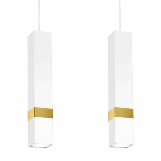 Lampa wisząca VIDAR WHITE/GOLD 3xGU10 MLP6276