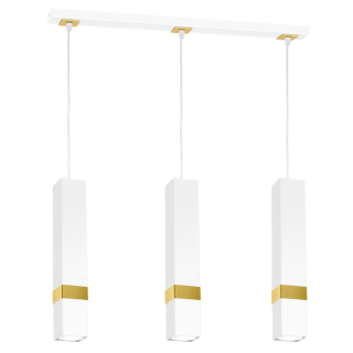 Lampa wisząca VIDAR WHITE/GOLD 3xGU10 MLP6276