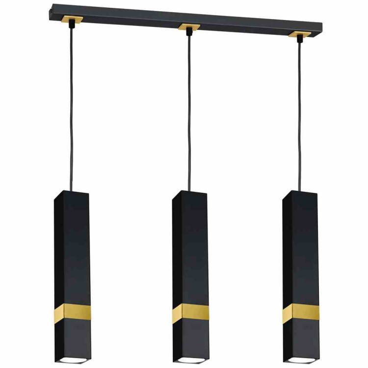 Lampa wisząca VIDAR BLACK/GOLD 3xGU10 MLP6280