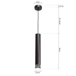 Lampa wisząca DANI BLACK/CHROME 1xGU10 MLP6231