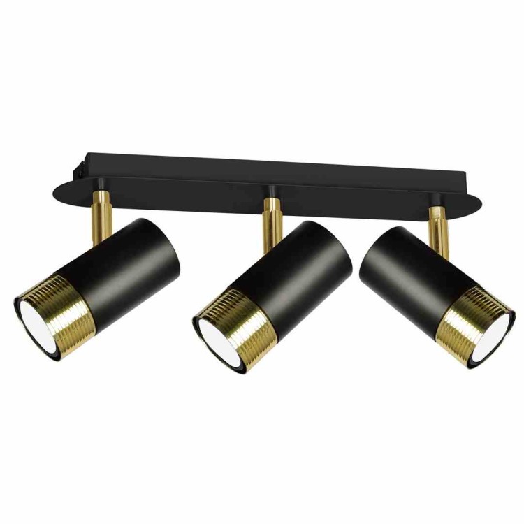 Lampa sufitowa DANI BLACK/GOLD 3xGU10 MLP6238