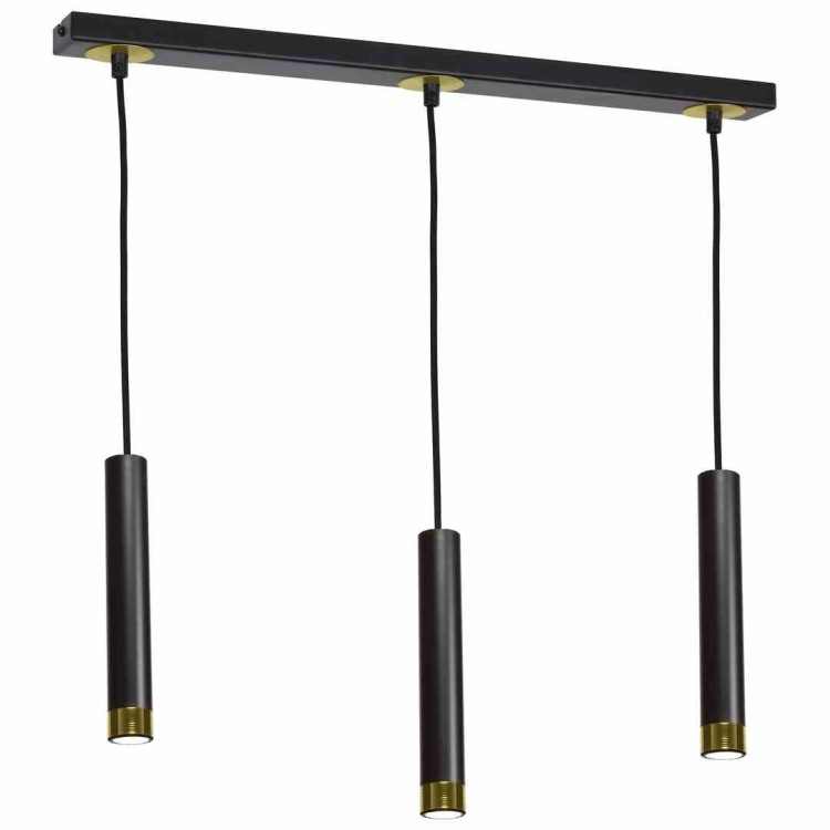 Lampa wisząca DANI BLACK/GOLD 3xGU10 MLP6240