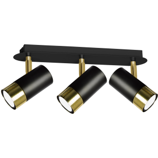 Lampa sufitowa DANI BLACK/GOLD 3xGU10 MLP6238