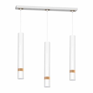 Lampa wisząca JOKER WHITE/WOOD 3xGU10 MLP6302