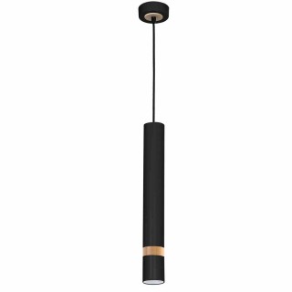 Lampa wisząca JOKER BLACK/WOOD 1xGU10 MLP6305