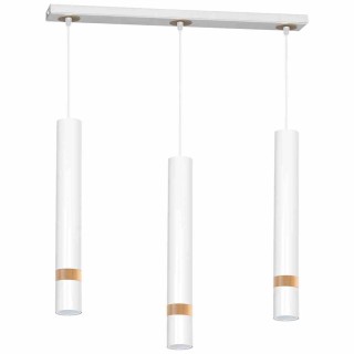 Lampa wisząca JOKER WHITE/WOOD 3xGU10 MLP6302