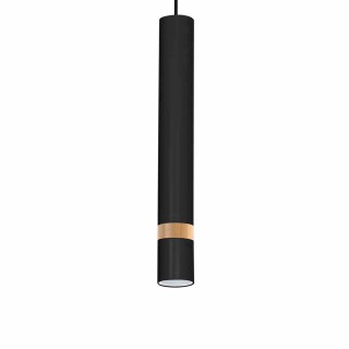 Lampa wisząca JOKER BLACK/WOOD 1xGU10 MLP6305