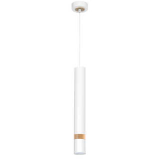 Lampa wisząca JOKER WHITE/WOOD 1xGU10 MLP6301