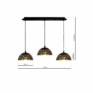 Lampa wisząca LISA BLACK 3xE27 ML6136