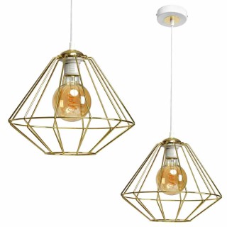 Lampa wisząca LUPO WHITE/GOLD 1xE27 MLP6266