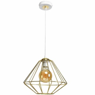 Lampa wisząca LUPO WHITE/GOLD 1xE27 MLP6266