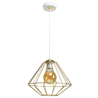 Lampa wisząca LUPO WHITE/GOLD 1xE27 MLP6266