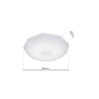 Plafon HEX 12W LED Ø290mm EK76188