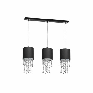 Lampa wisząca ALMERIA BLACK/CHROME 3xE27 MLP64300