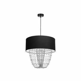 Lampa wisząca ALMERIA BLACK/CHROME 1xE27 MLP6432