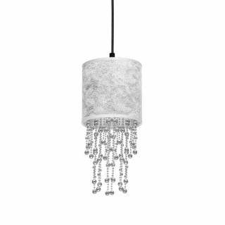 Lampa wisząca ALMERIA SILVER/BLACK 1xE27 MLP6434