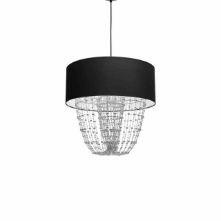 Lampa wisząca ALMERIA BLACK/CHROME 1xE27 MLP6432