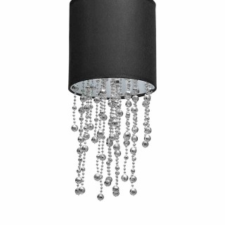 Lampa wisząca ALMERIA BLACK/CHROME 1xE27 MLP6429