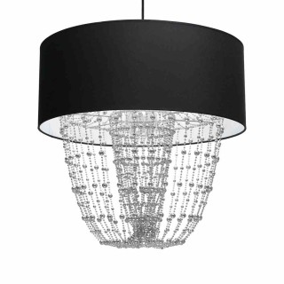 Lampa wisząca ALMERIA BLACK/CHROME 1xE27 MLP6432