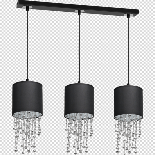 Lampa wisząca ALMERIA BLACK/CHROME 3xE27 MLP64300