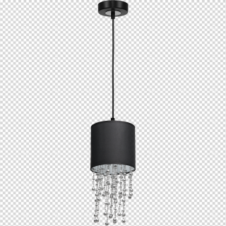 Lampa wisząca ALMERIA BLACK/CHROME 1xE27 MLP6429