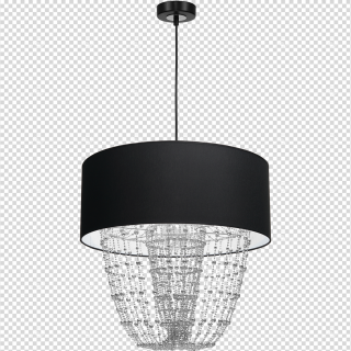 Lampa wisząca ALMERIA BLACK/CHROME 1xE27 MLP6432