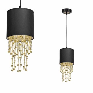 Lampa wisząca ALMERIA BLACK/GOLD 1xE27 MLP6439