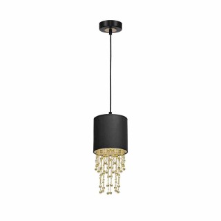 Lampa wisząca ALMERIA BLACK/GOLD 1xE27 MLP6439