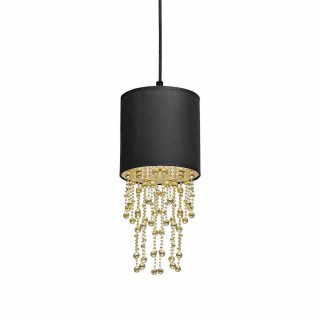 Lampa wisząca ALMERIA BLACK/GOLD 1xE27 MLP6439