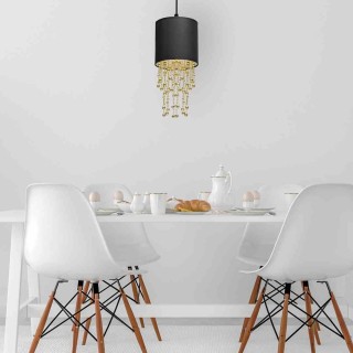 Lampa wisząca ALMERIA BLACK/GOLD 1xE27 MLP6439