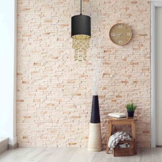 Lampa wisząca ALMERIA BLACK/GOLD 1xE27 MLP6439