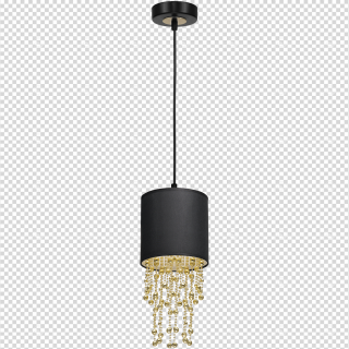 Lampa wisząca ALMERIA BLACK/GOLD 1xE27 MLP6439