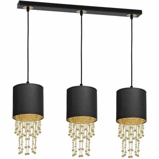 Lampa wisząca ALMERIA BLACK/GOLD 3xE27 MLP64400