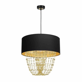 Lampa wisząca ALMERIA BLACK/GOLD 1xE27 MLP6442