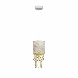 Lampa wisząca ALMERIA WHITE/GOLD 1xE27 MLP6444