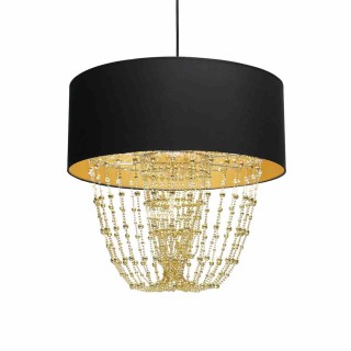 Lampa wisząca ALMERIA BLACK/GOLD 1xE27 MLP6442