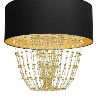 Lampa wisząca ALMERIA BLACK/GOLD 1xE27 MLP6442