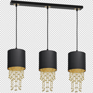 Lampa wisząca ALMERIA BLACK/GOLD 3xE27 MLP64400