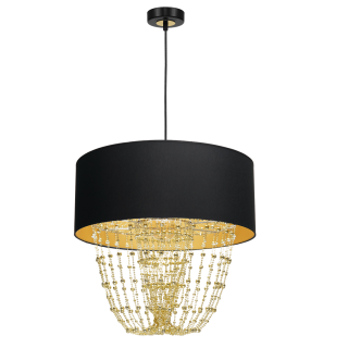 Lampa wisząca ALMERIA BLACK/GOLD 1xE27 MLP6442