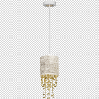 Lampa wisząca ALMERIA WHITE/GOLD 1xE27 MLP6444