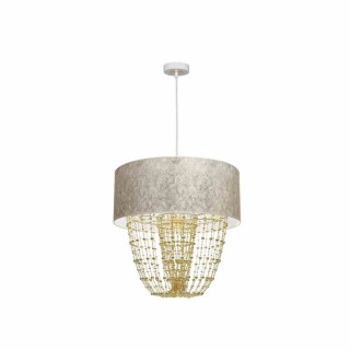 Lampa wisząca ALMERIA WHITE/GOLD 1xE27 MLP6447