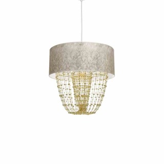 Lampa wisząca ALMERIA WHITE/GOLD 1xE27 MLP6447