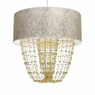 Lampa wisząca ALMERIA WHITE/GOLD 1xE27 MLP6447