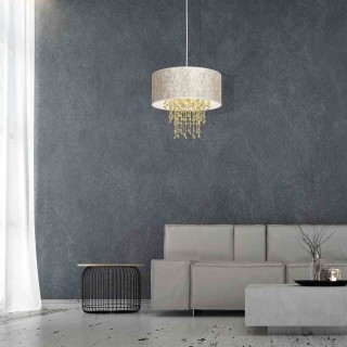 Lampa wisząca ALMERIA WHITE/GOLD 1xE27 MLP6446