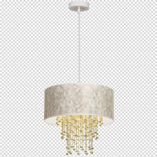 Lampa wisząca ALMERIA WHITE/GOLD 1xE27 MLP6446