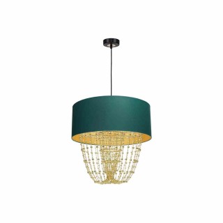 Lampa wisząca ALMERIA GREEN/GOLD 1xE27 MLP6452