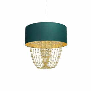 Lampa wisząca ALMERIA GREEN/GOLD 1xE27 MLP6452