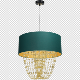 Lampa wisząca ALMERIA GREEN/GOLD 1xE27 MLP6452